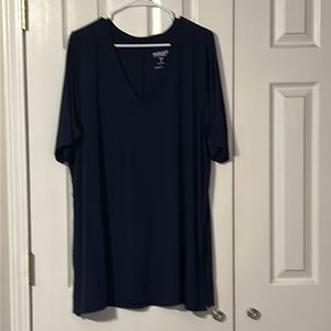Torrid Short Sleeve Navy T-shirt Size 3 NWOT
